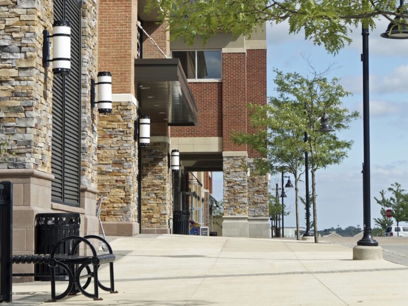 buildings made of stone and red brick